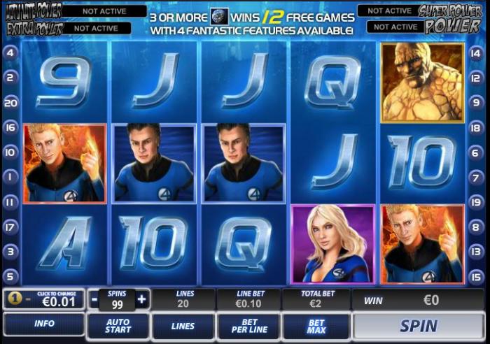 Playtech slots the fantastic four